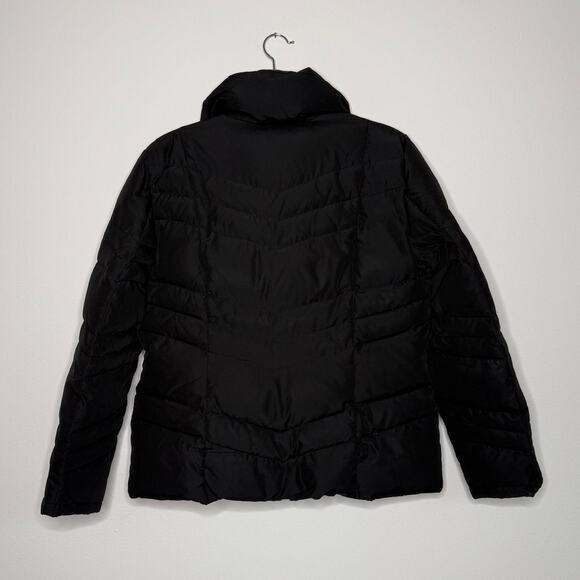 Kenneth Cole Reaction Black Down Puffer Coat Women’s Large | Warm Winter Coat - Picture 2 of 4